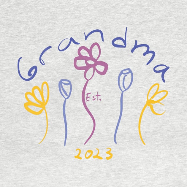 Grandma Established 2023 by PixHailDesigns